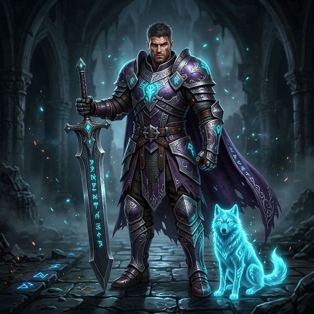 Levelium character with companion pet